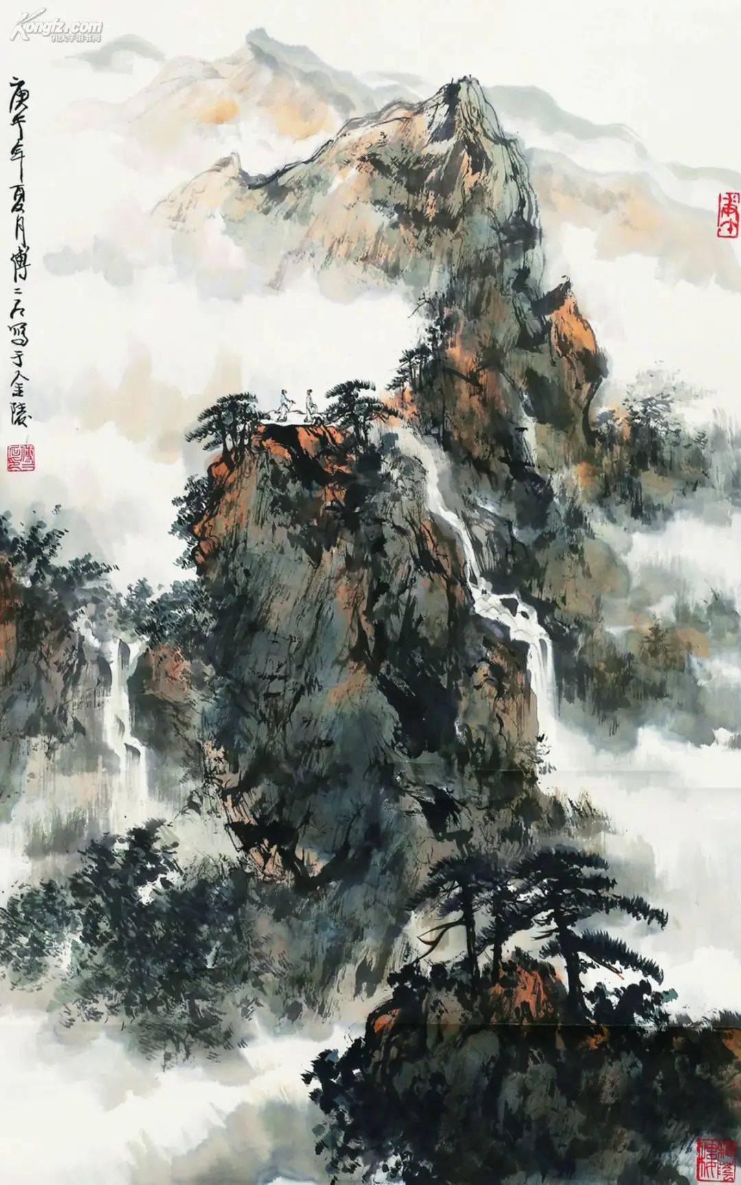 傅二石山水欣赏