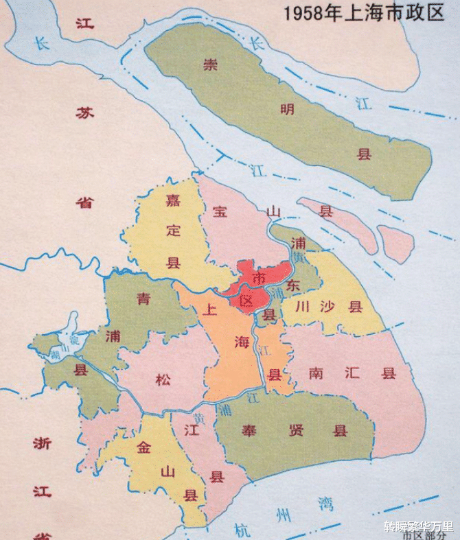 江蘇與上海的區劃調整當年的10個縣為何都分給了上海