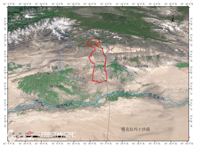 塔克拉玛干沙漠位置图片