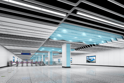 麒麟门站效果图(双柱标准站)