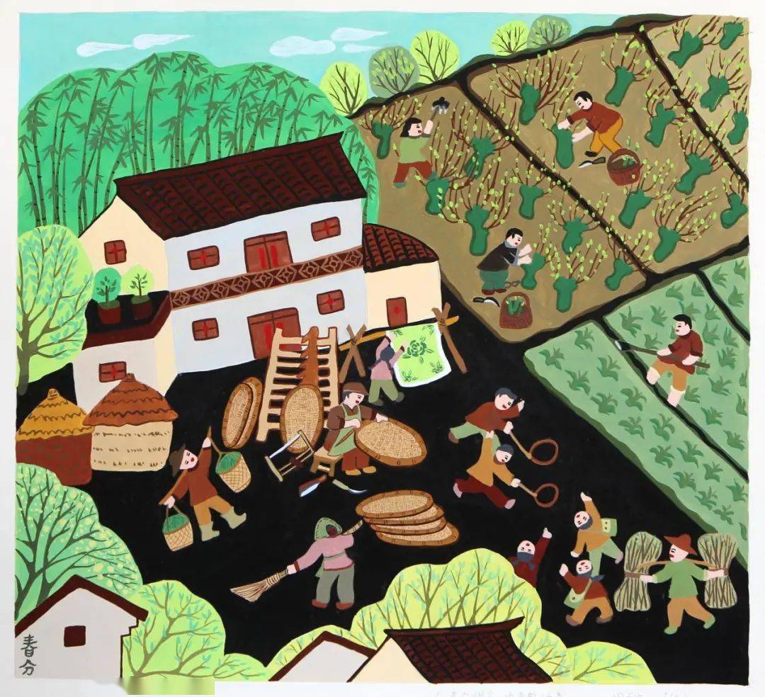 秀水田园美丽乡村二十四节气主题农民画比赛获奖作品正式公布