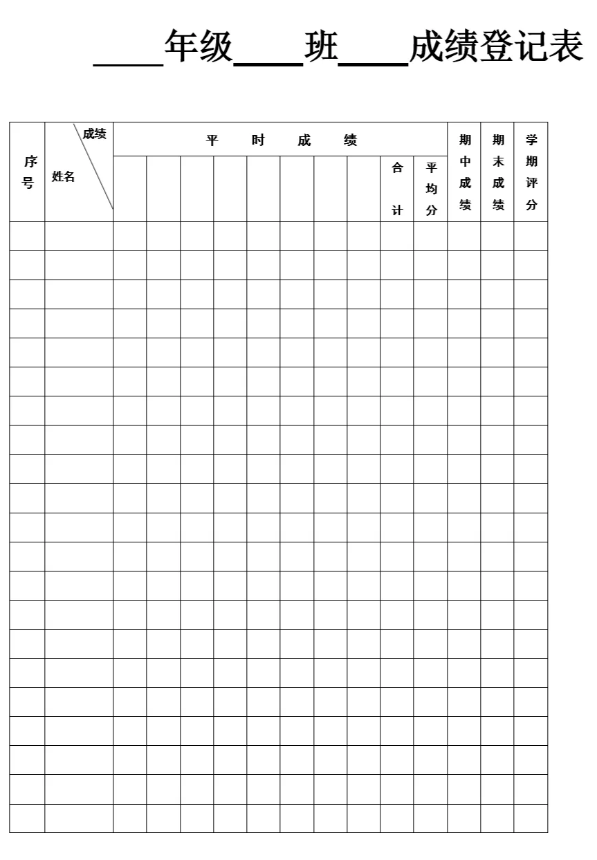 常用表格图新手入门图片