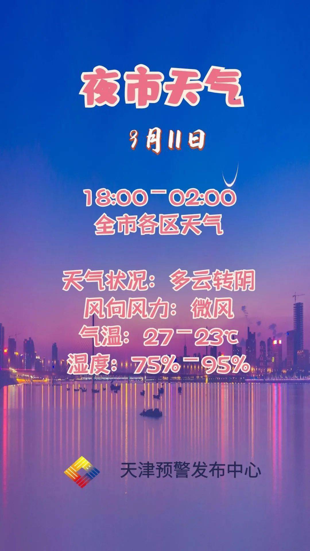 夜市天气 民园广场夜市提醒您收看9月11日天津夜生活天气预报 烟火