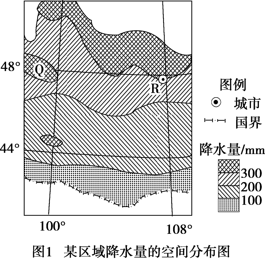 高中地理常考圖表5等降水量線圖的判讀