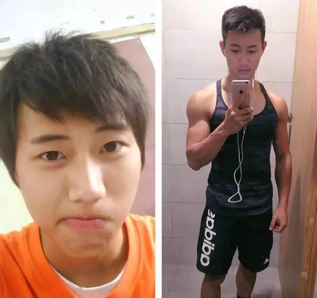 健身10年身材变化有多大一组前后对比照太帅了