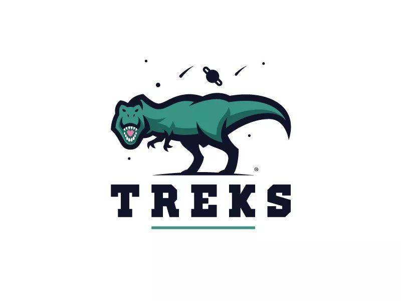 一大波恐龙主题logo设计欣赏!
