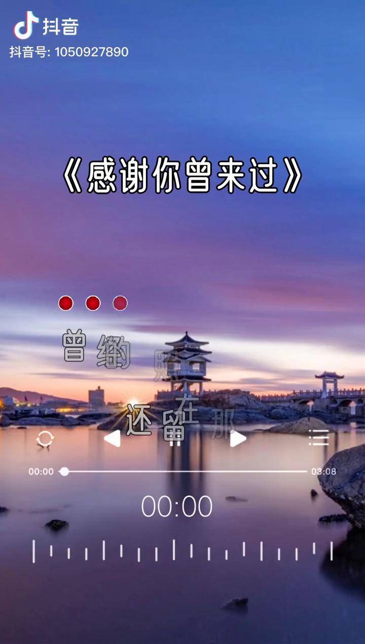 你曾是我的全世界感谢你曾经来过音乐感谢你曾经来过