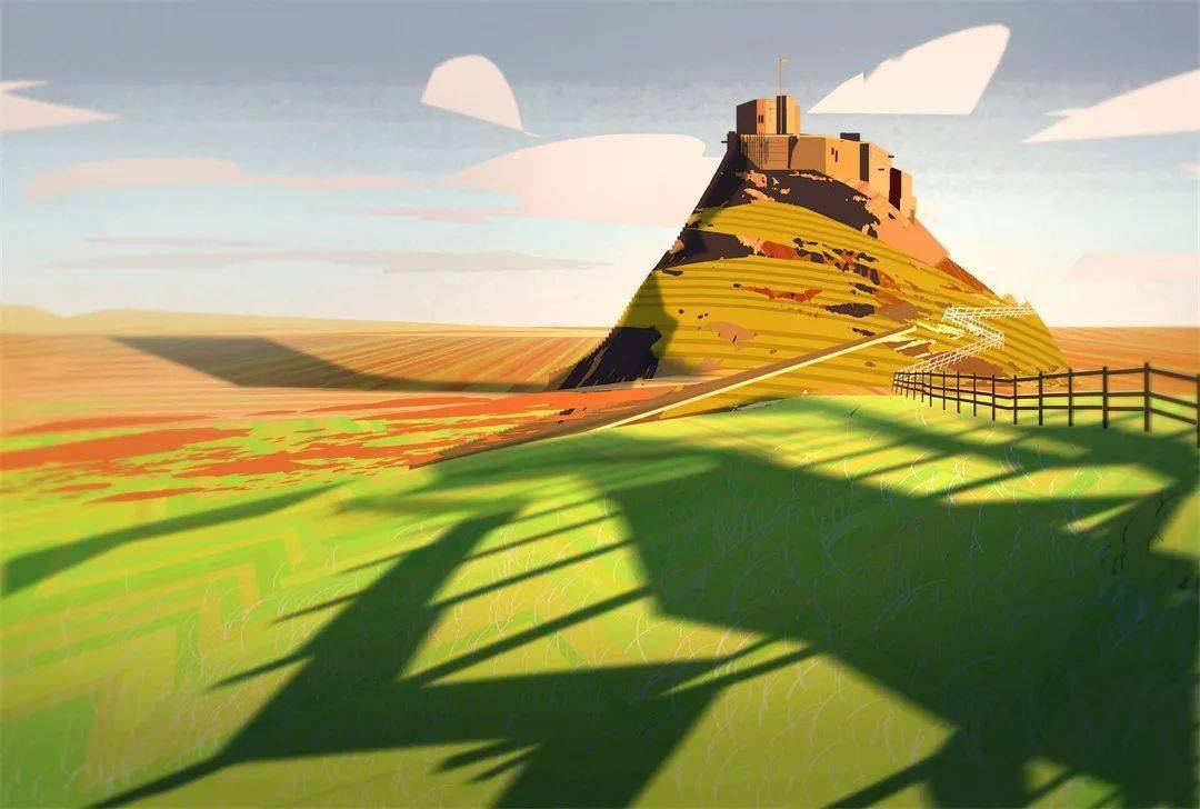 速涂素材画面整体光影关系结构色块进行一种概括简化的绘画技法