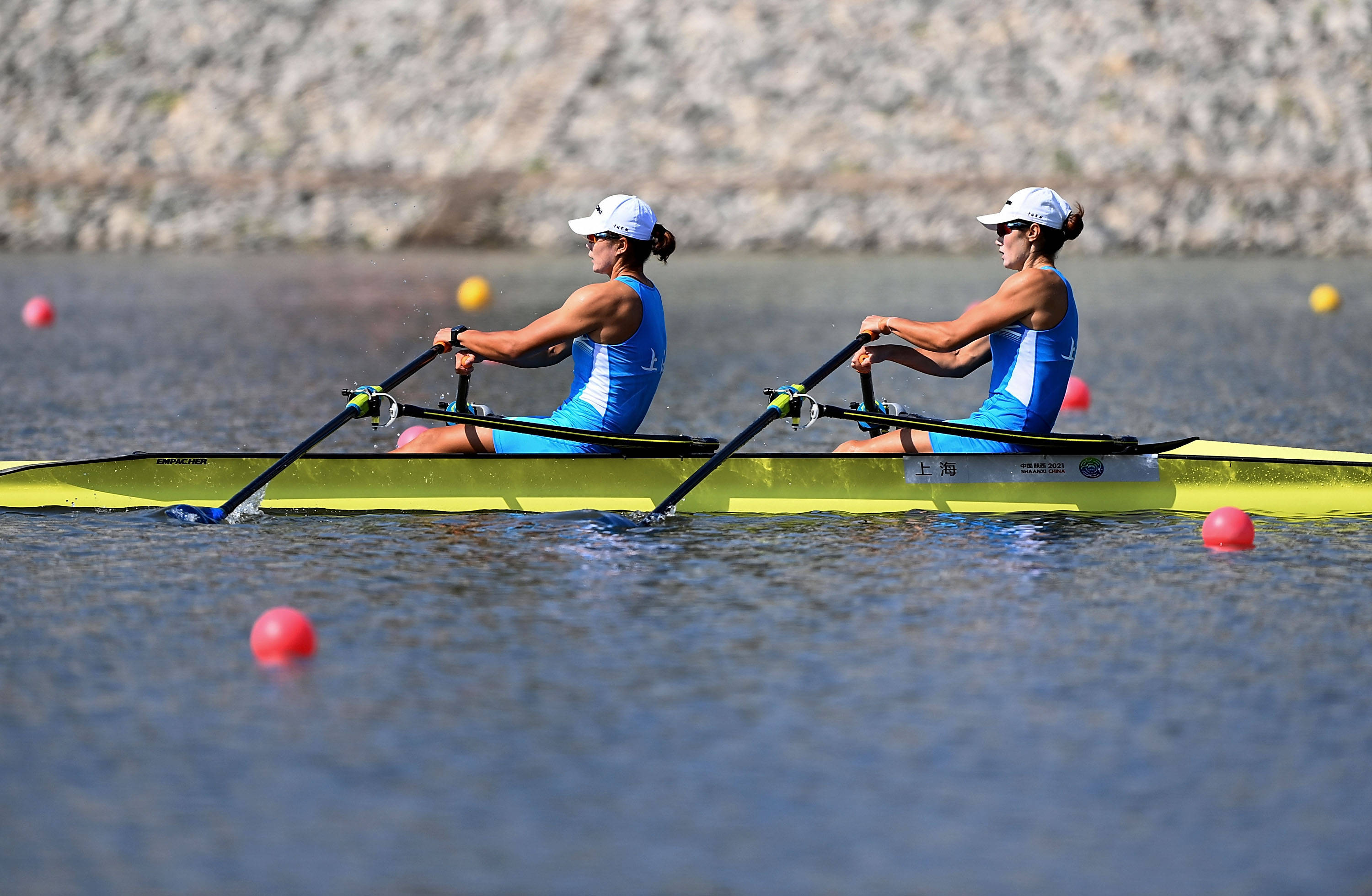 赛艇女子双人双桨决赛赛况
