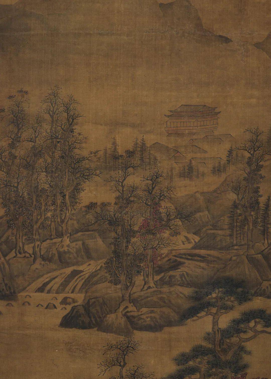 张宏(1577-1652年后)秋山隐居图