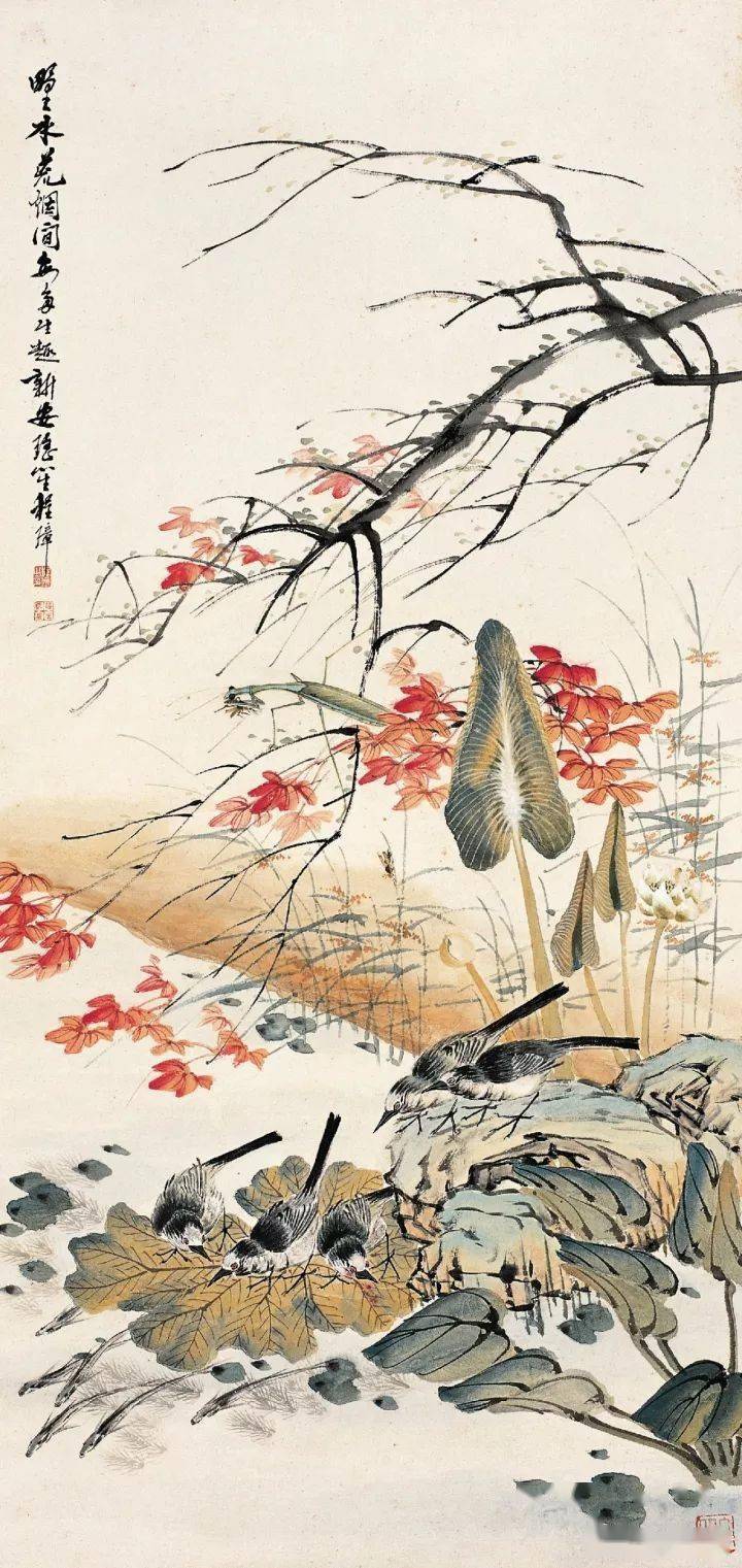 【掛け軸】「 猫戲図 程璋 號瑶笙 」中国 近代書画家 肉筆保證 唐物唐本 程璋：一个以中国画为本、以西洋画为用的绘画先行者_瑶笙