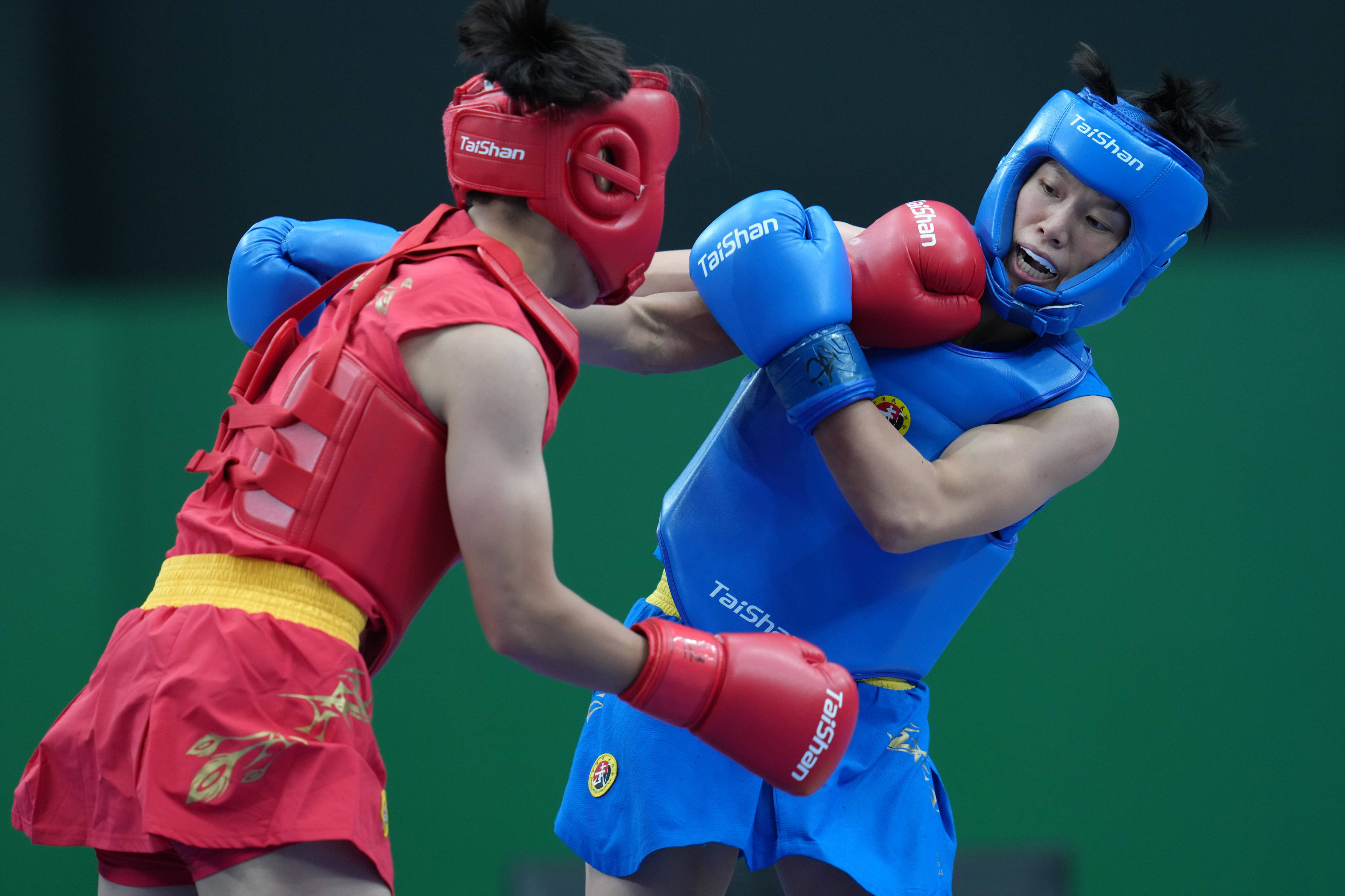 武术散打——女子团体1/8决赛赛况