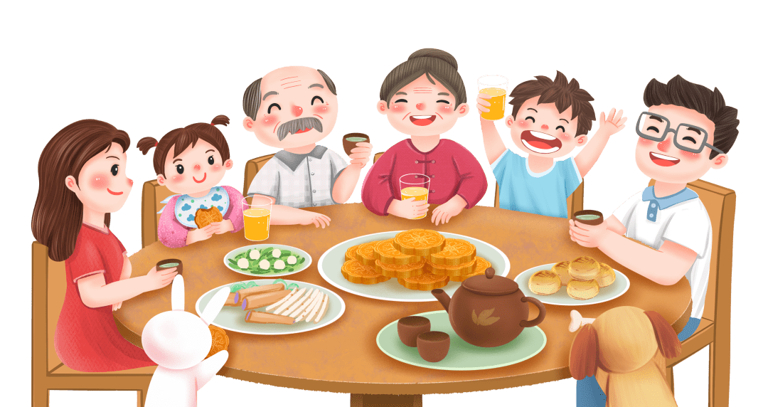 饭后不宜马上吃月饼许多人会在家庭聚餐结束后,和家人一起食用月饼