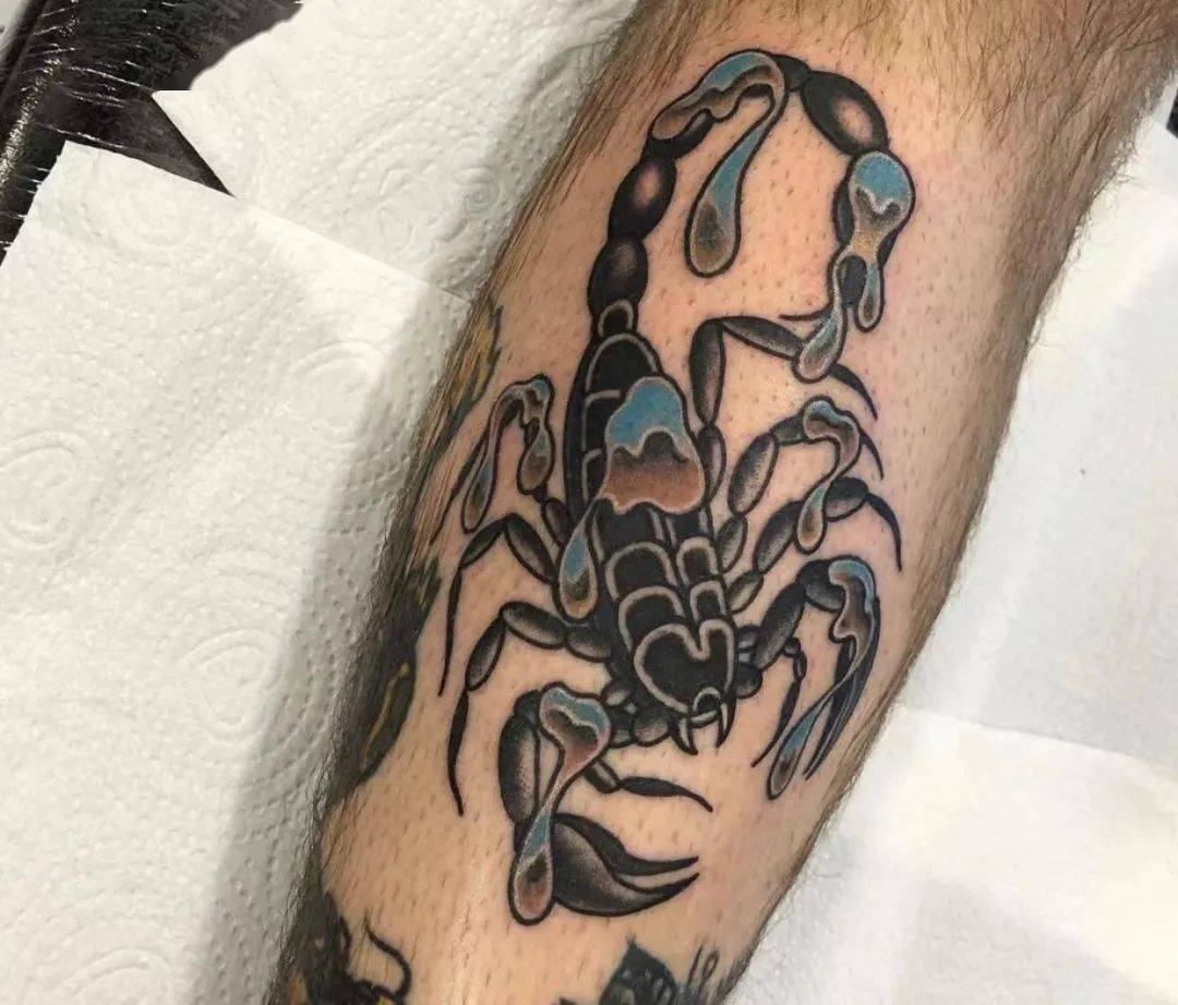 五毒之一的蝎子纹身