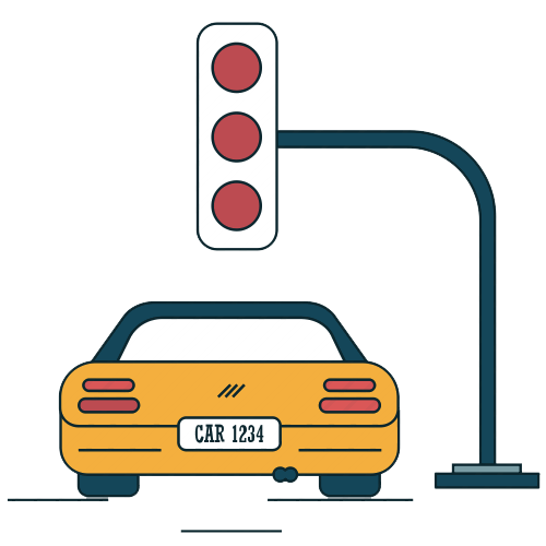 实用贴这些路口红灯也能走不违章