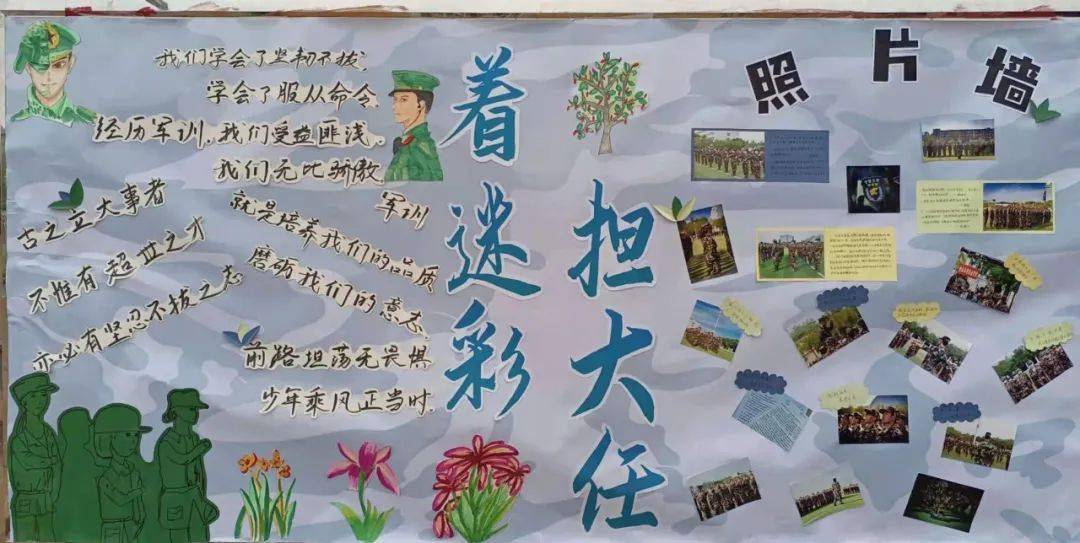 打call票选宁萌手绘军训展板谁将c位出道