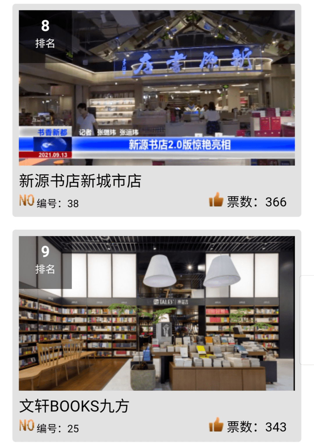 陈谋|成都读书月“最美书店”投票开启！来为你最爱的书店打call吧