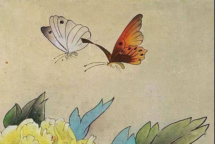 国画蝴蝶纸上来,感觉蝴蝶在动,太逼真了