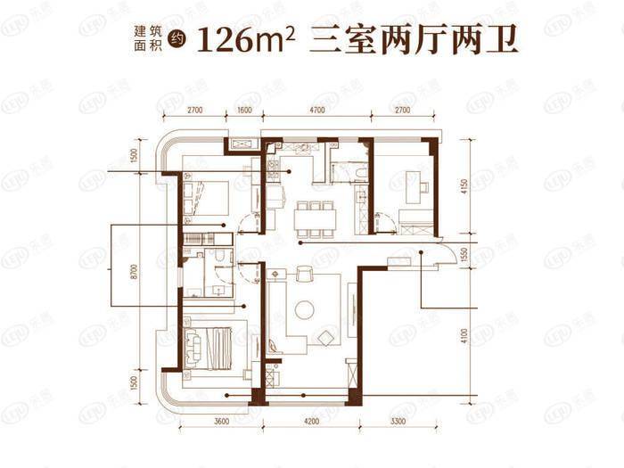 评测|沣河畔学校旁 沣西刚需盘中铁沣河湾成置业香饽饽_户型