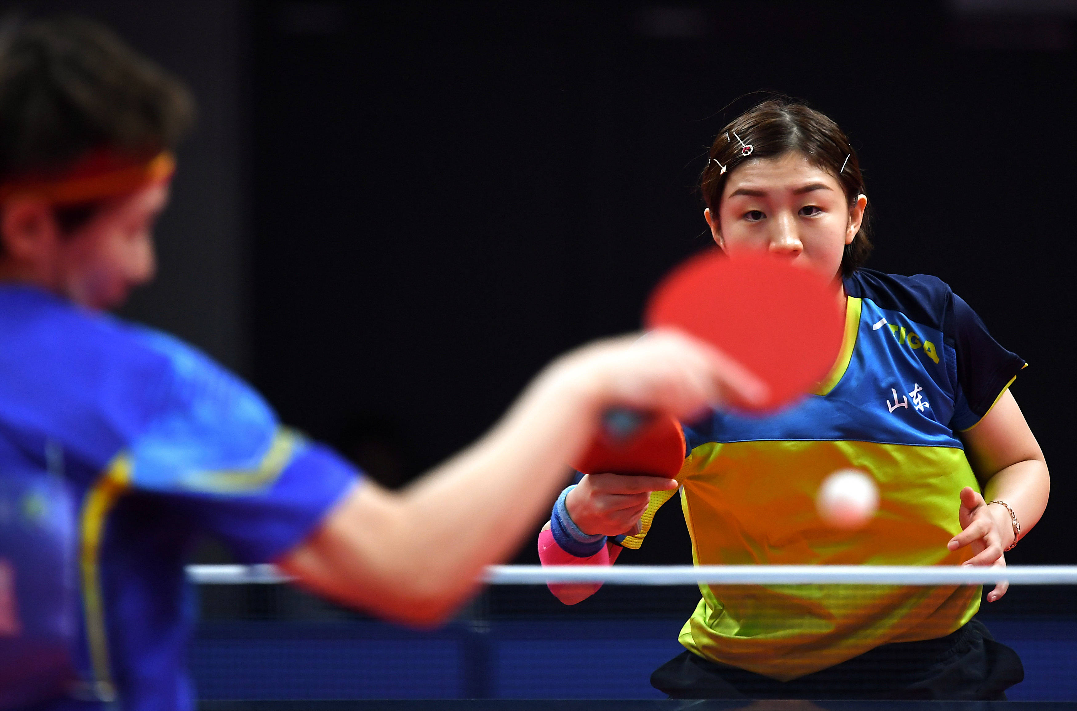 乒乓球——女子单打半决赛:王曼昱晋级决赛