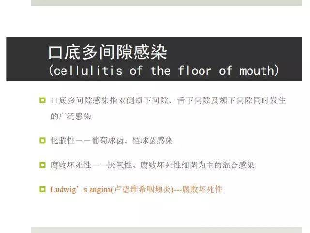 口腔颌面部间隙感染多图