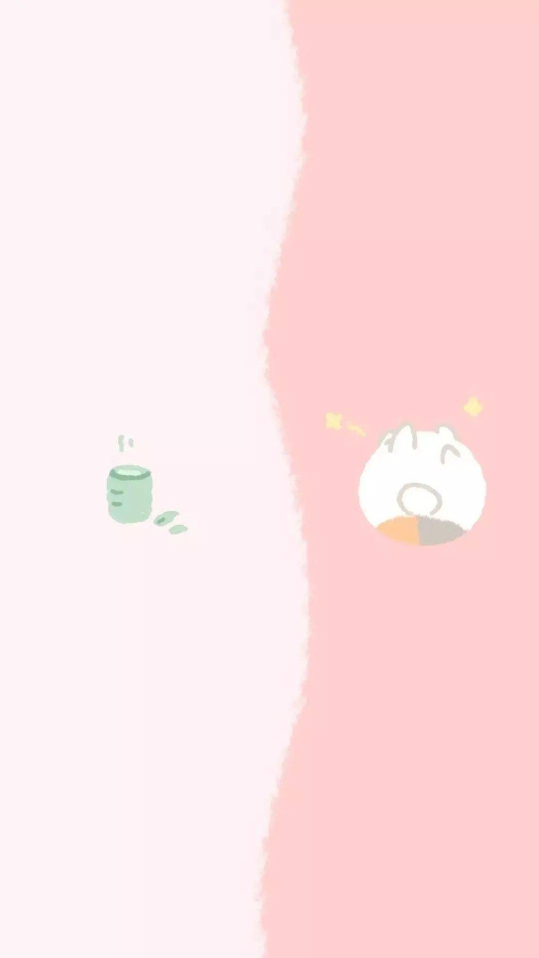 左右分屏的微信聊天壁纸