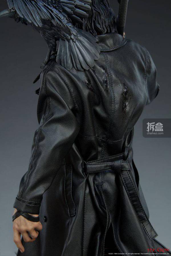 乌鸦|SIDESHOW 惊悚电影 乌鸦 THE CROW 300801 雕像