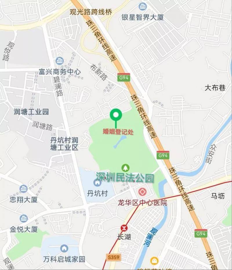 龙华公园地图图片