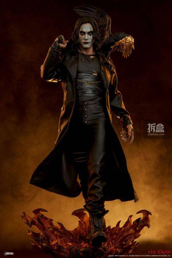 乌鸦|SIDESHOW 惊悚电影 乌鸦 THE CROW 300801 雕像