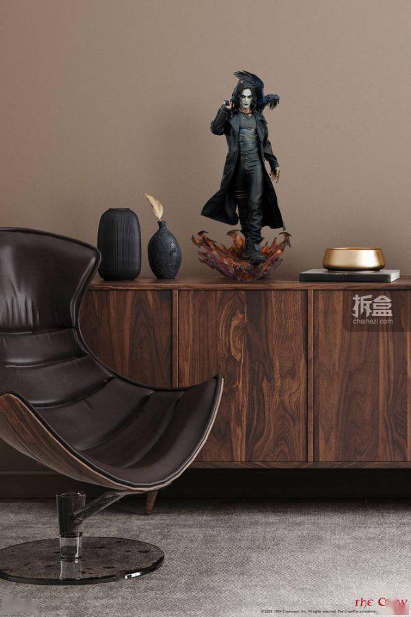 乌鸦|SIDESHOW 惊悚电影 乌鸦 THE CROW 300801 雕像