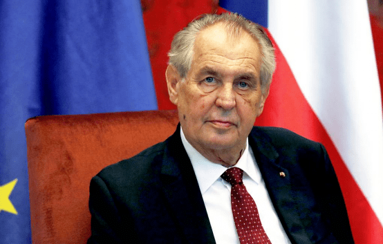 捷克总统泽曼,图自塔斯社