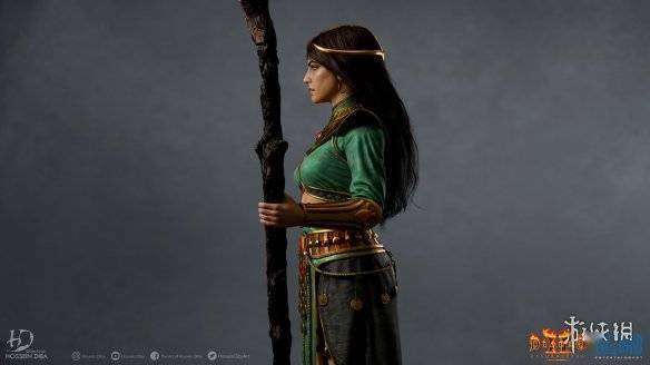 暗黑破坏神2女巫高清3d模型赏!暗黑2重制版女术士高清建模