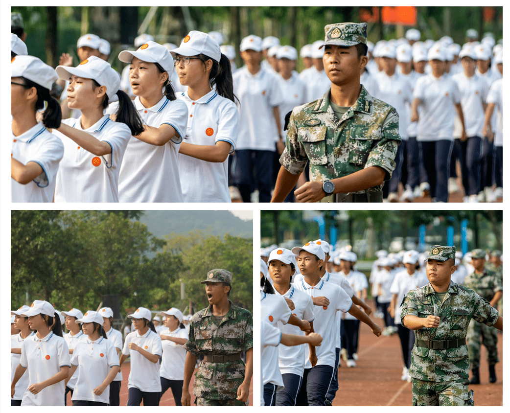 军训结营中山中专2021级新生飒