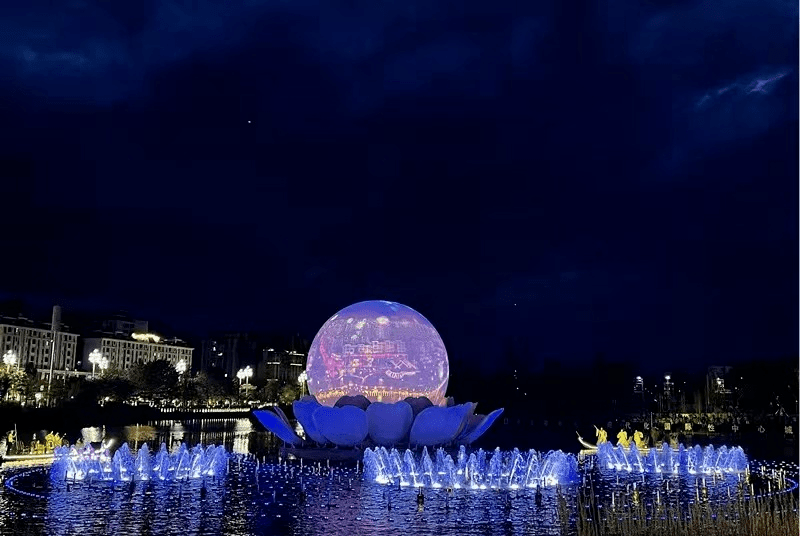 休閒,賞景,看噴泉秀……月亮湖溼地公園等你打卡_西昌