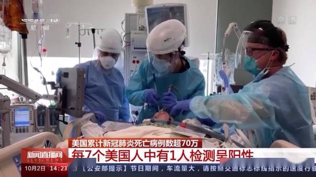 疫情|7个美国人中就有1人呈阳性 美媒批政府抗疫不力