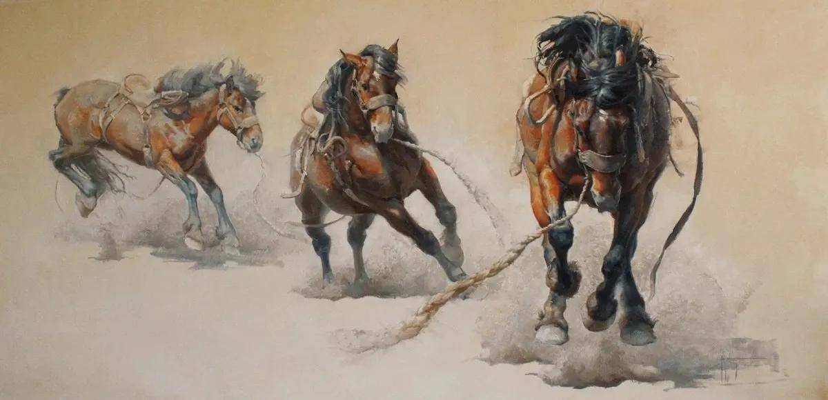 脱缰的小野马自由奔放