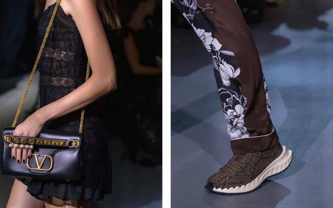 廓形 Valentino 2022 春季系列发布,刺绣、蕾丝、印花…… 尽显高级!