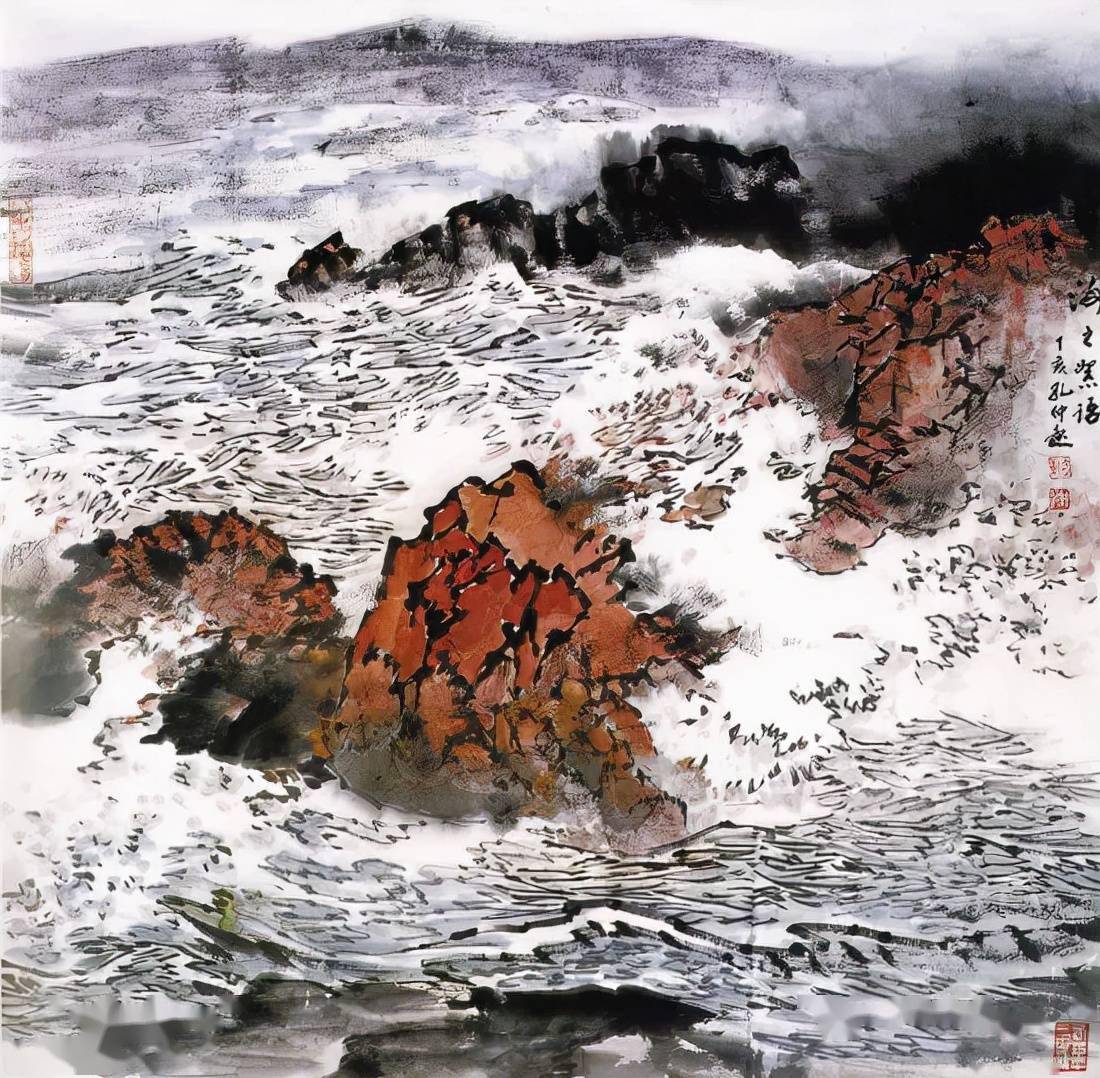 当代杰出的山水画大家孔仲起作品欣赏