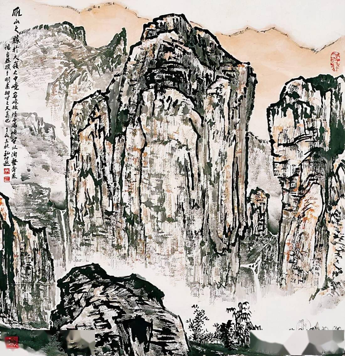 当代杰出的山水画大家孔仲起作品欣赏