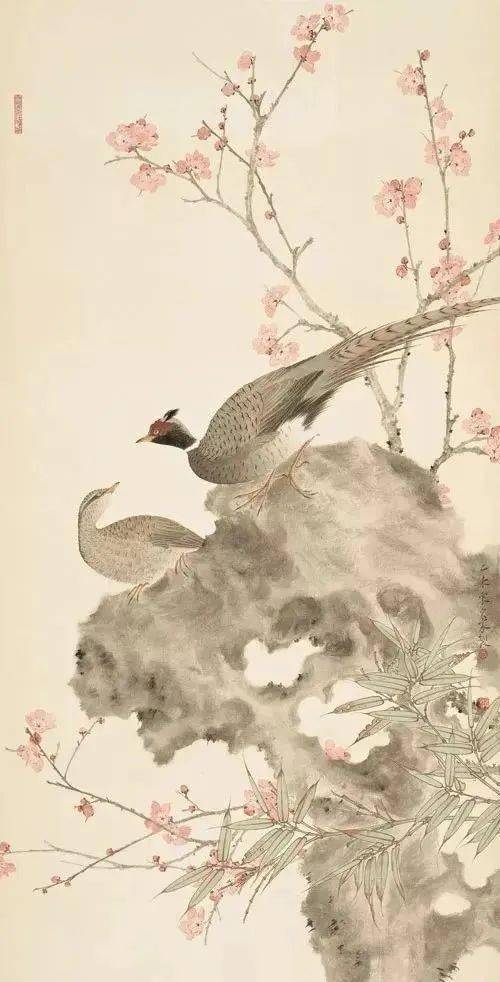 一组兼工带写的花鸟作品淡雅柔和为而不争