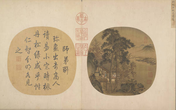 陶诗|鉴赏|寒露里的书画名迹：枫落吴江，寒潭雁影