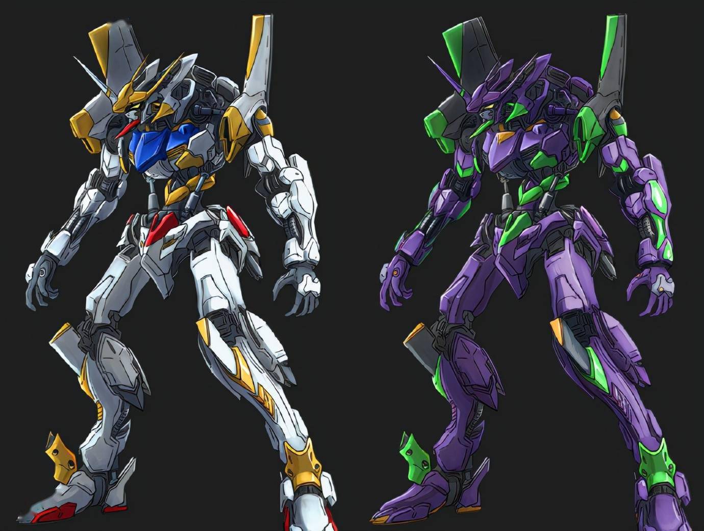 初号机样式巴巴托斯高达模型设计