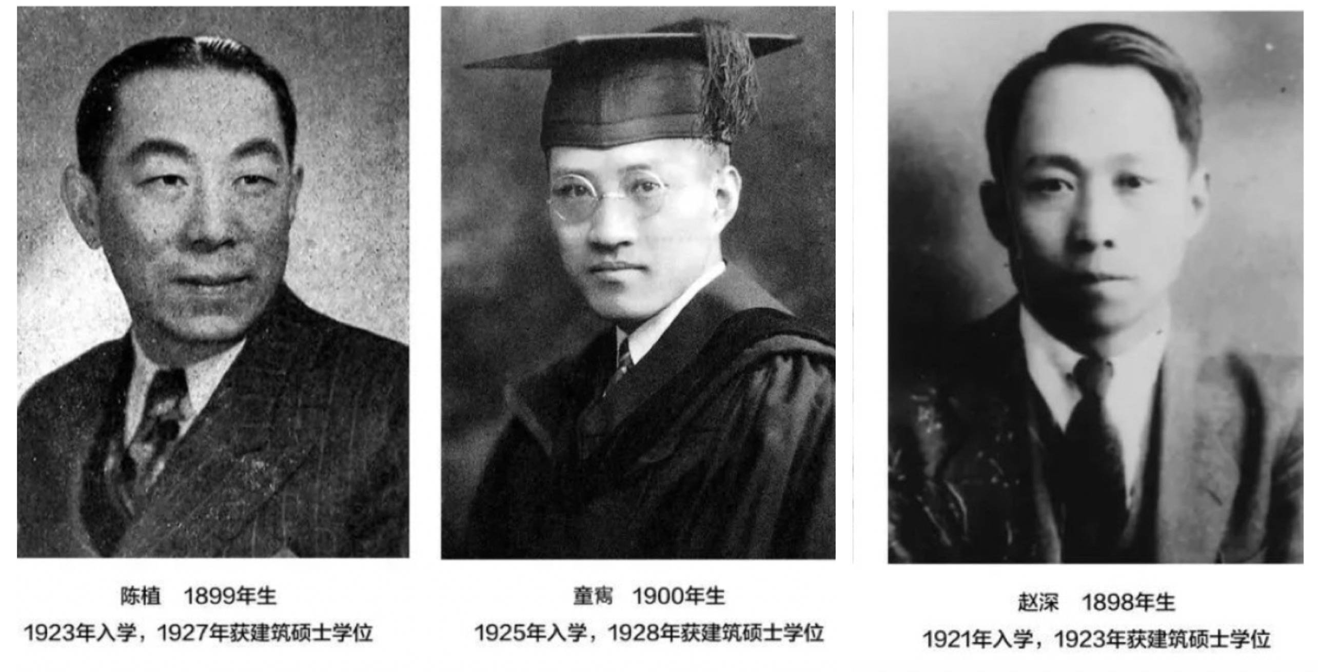 赵深,陈植,童寯三人决定合伙,1932年元旦创立上海华盖建筑事务所.