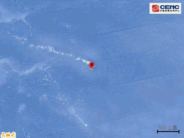 夏威夷群岛发生5 8级地震 震中