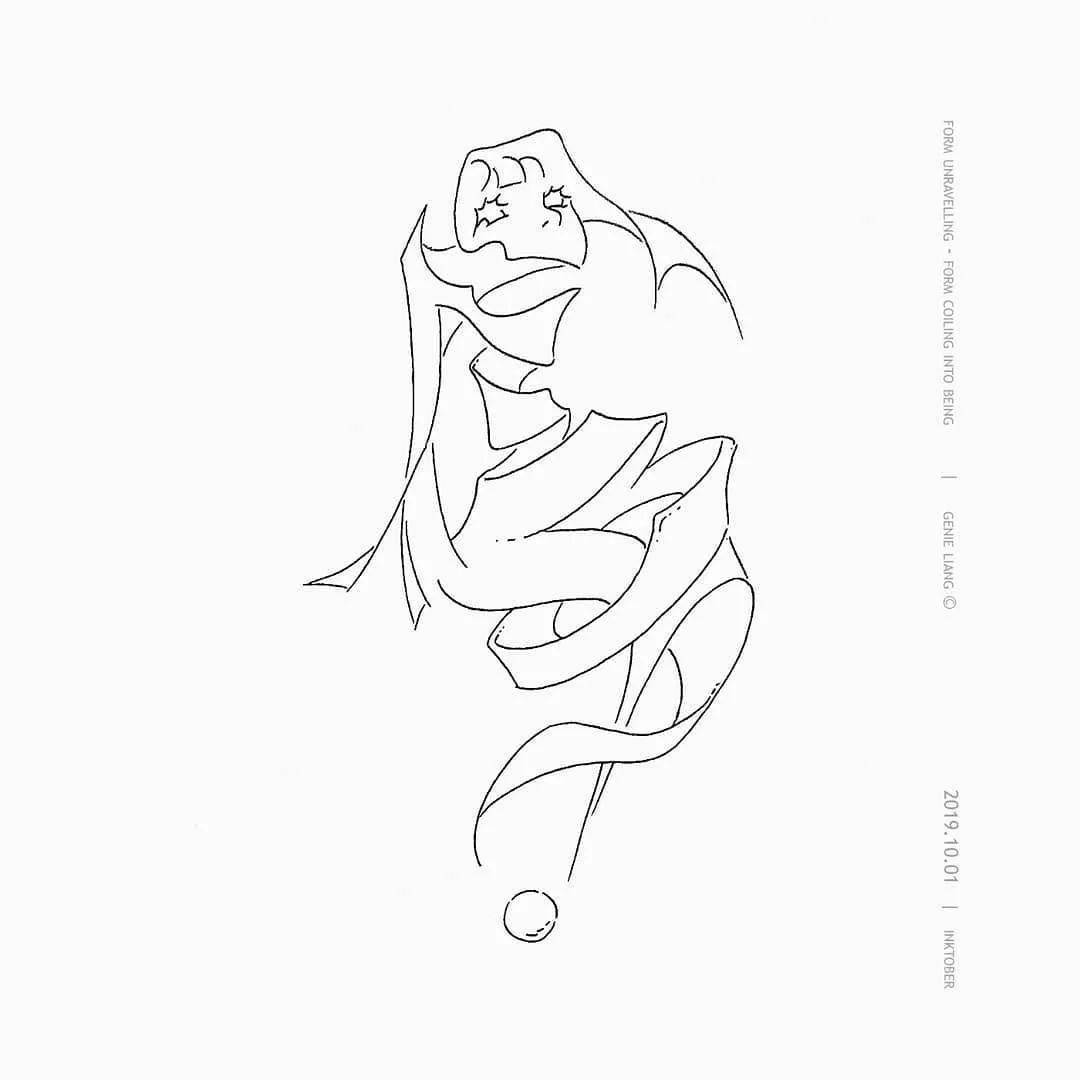 Genie 插画 | 未来主义也能唯美？空灵少女的梦幻世界