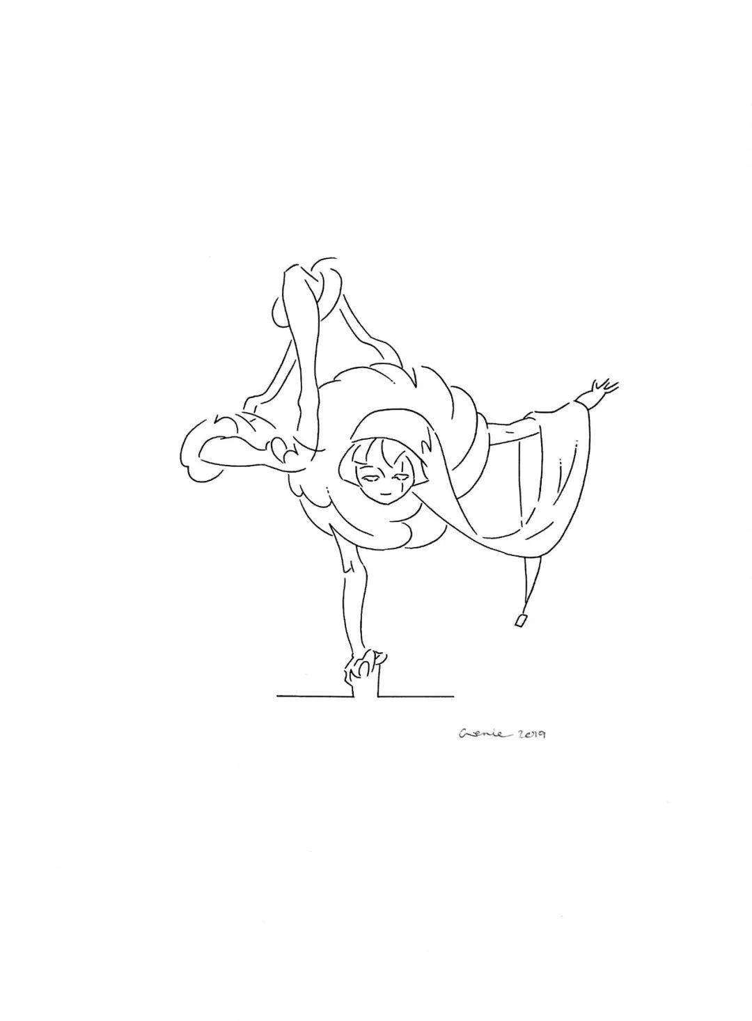 Genie 插画 | 未来主义也能唯美？空灵少女的梦幻世界