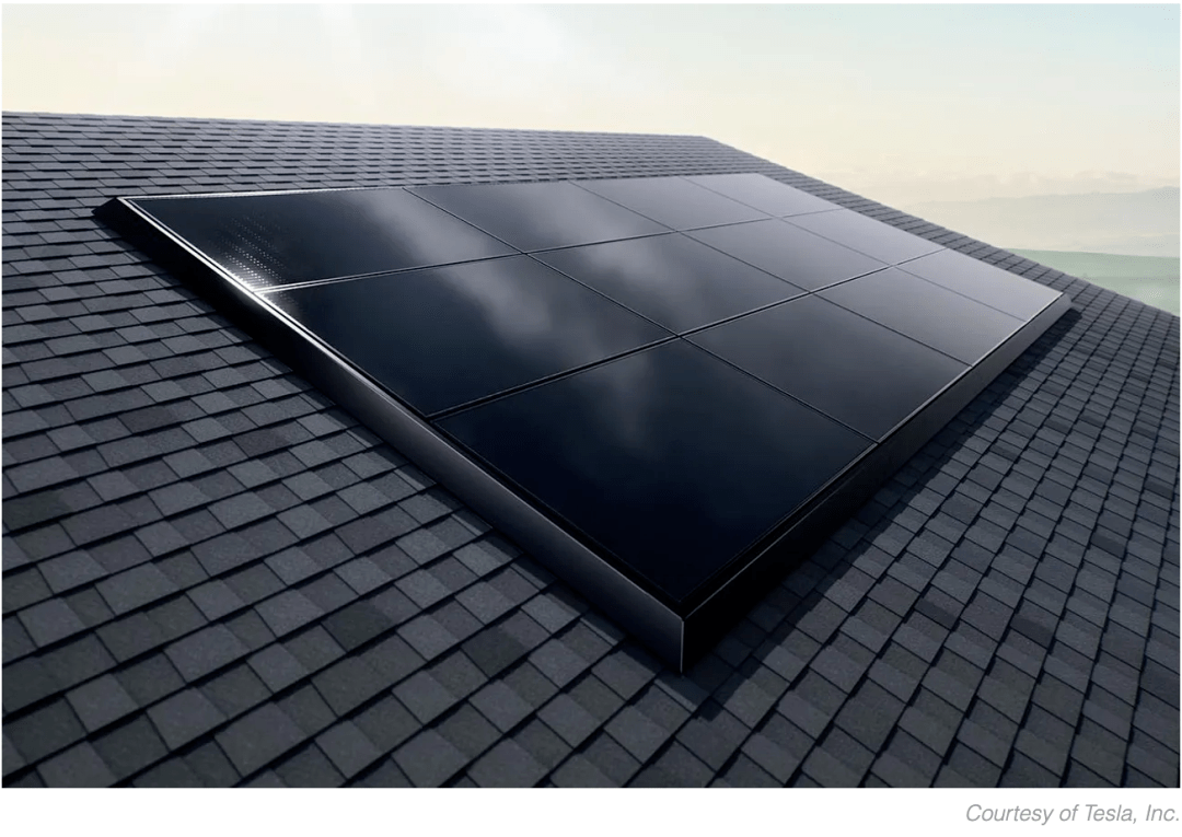 特斯拉太阳能电池板图片