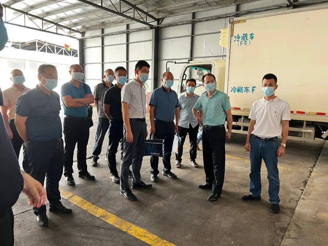 副区长邱伟博率队赴东莞,江门学习进口冷链食品集中监