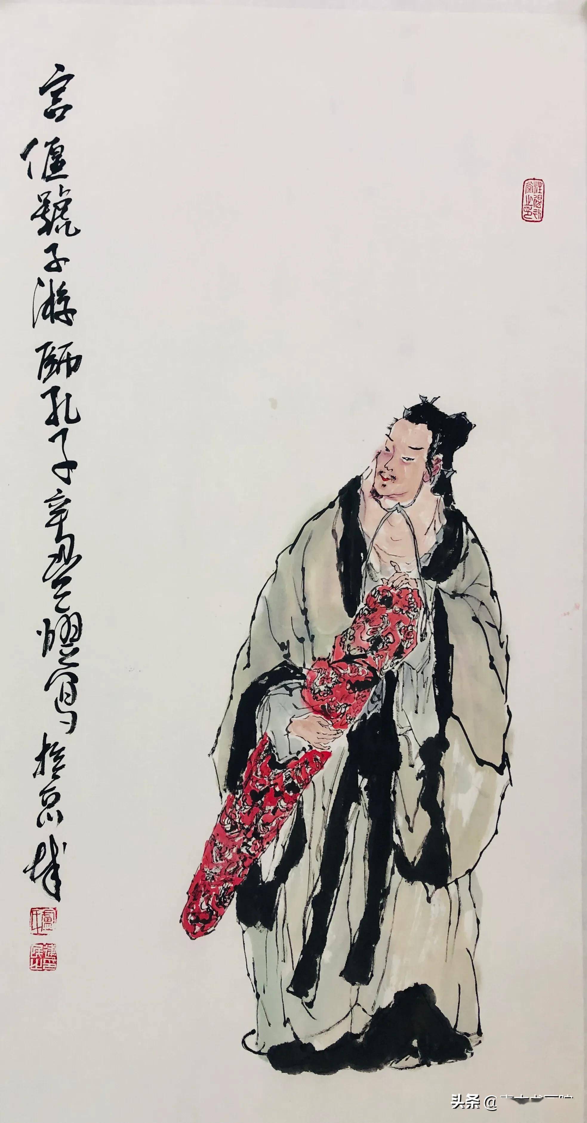 卢建民儒家国画人物