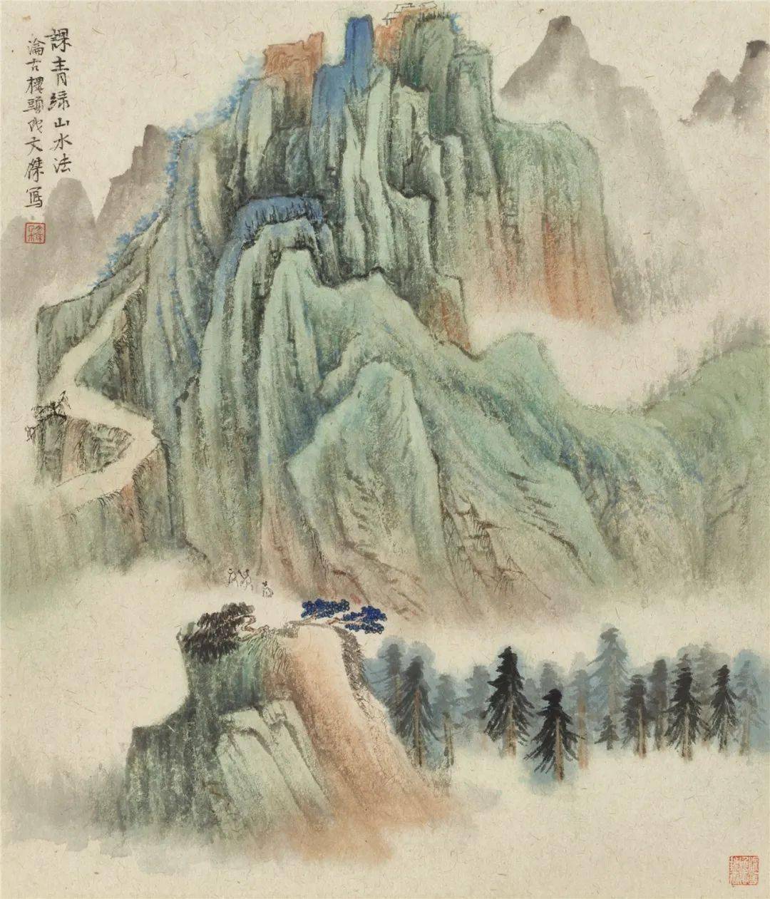 问心朝山郭文杰山水画作品展亮相中国美术报艺术中心